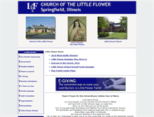 Tablet Screenshot of littleflowerchurch.net